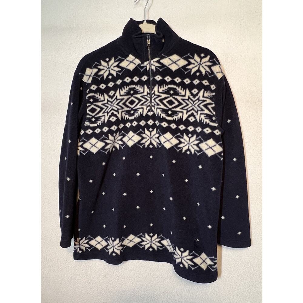 Lauren Ralph Lauren Navy and White Patterned Jacket